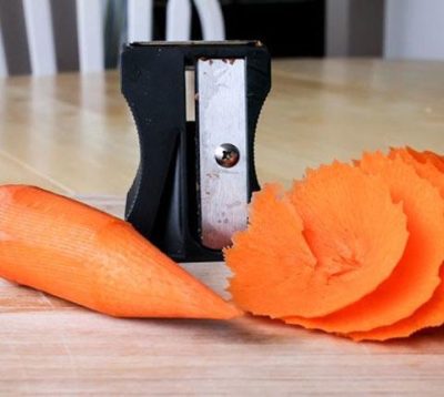 طراحی بر روی هویج تراش