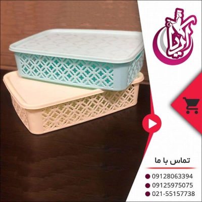 فروش سبد درب دار متیس رنگی