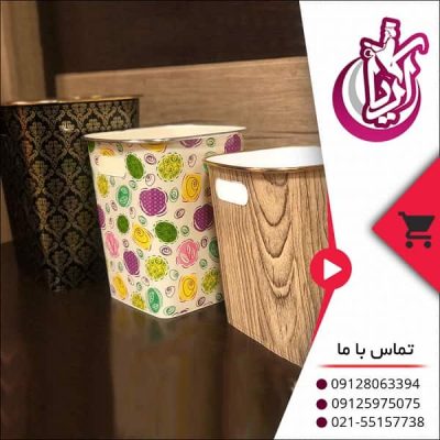 فروش سطل چهار گوش نیکان - طرح های متنوع