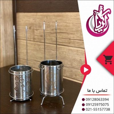 فروش جا قاشقی استوانه استیل