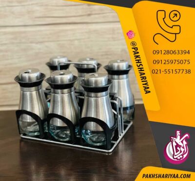 سرویس ادویه شش پارچه بیوتی استیل با کیفیت بالا